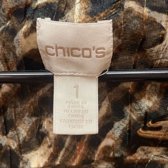 Chico’s Animal Print Blouse - Picture 8 of 9
